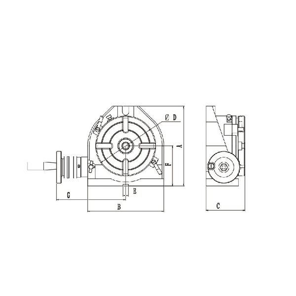 ジーネット GIGA ギガ・セレクション 縦横兼用ロータリテーブル GSHVー3 GSHV3 1台（直送品）