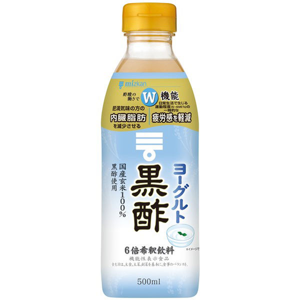 ミツカン ヨーグルト黒酢 500ML 1セット（6本） - アスクル