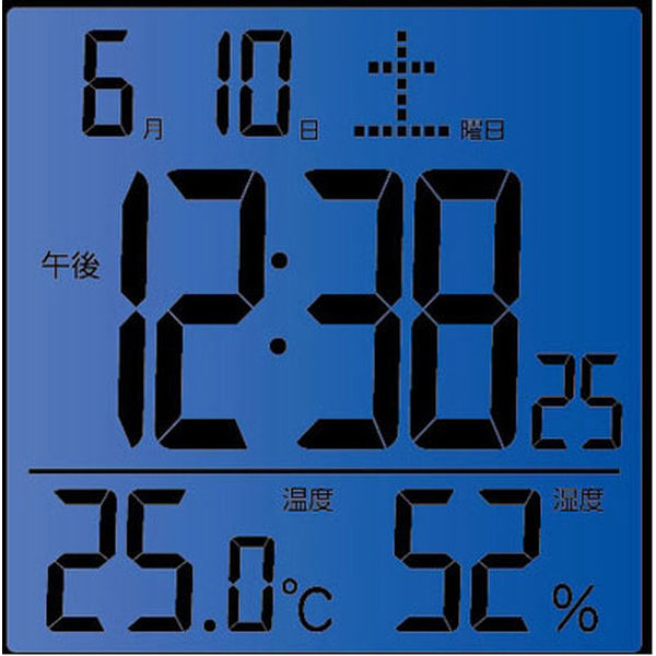 ノア精密株式会社 MAG デジタル目覚まし時計カッシーニ T-726 WH-Z 5個 置き型 アラーム ライト カレンダー 温度