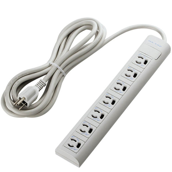 エレコム 工事・物件に最適な3ピン 熱に強い 抜け止め マグネット付 電源タップ 6個口 5m ホワイト白 ELECOM 電源タップ 3m 3ピン 7個口 3P→2P変換アダプタ付 マグネット付 抜け