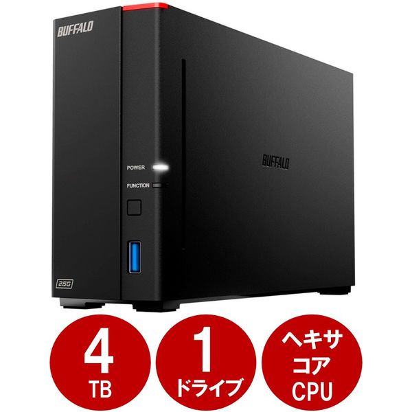 BUFFALO NAS リンクステーション HDD1ベイ4TB LS710D/N - nutrexion.com