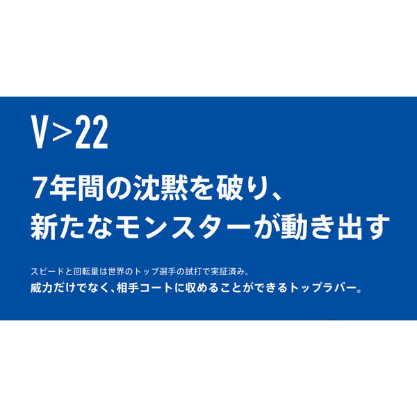 VICTAS（ヴィクタス) 卓球 ラバー V>22 ダブルエキストラ 2.0 ブルー ...