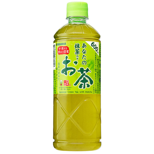 日本サンガリア あなたの抹茶入りお茶 600ml 1セット（48本） - アスクル