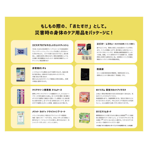 グリーンクロス 衛生防災セット おたすけ丸 女性向け AFK3P 1箱（直送