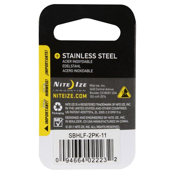 Nite Ize NTZ NI02223 エスビナー チップ×2Pステンレスシルバー