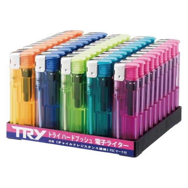 ペンギンライター トライ ハードプッシュ 電子ライター （5色