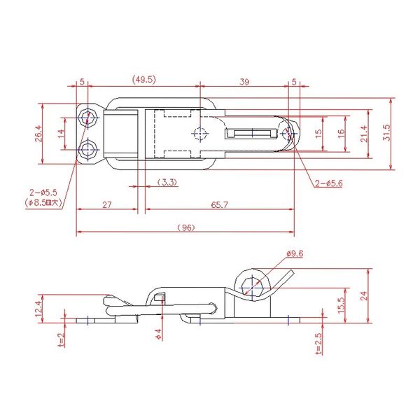 ジョー・プリンス竹下 PPー22ーSUS ステンレス鍵止パッチン 1050221300 1セット(20個)（直送品） ジョー プリンス竹下 S1603597873(12300円)