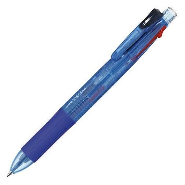 4色ボールペン サラサ4 0.5mm 青軸 J4J1-BL ゼブラ - アスクル