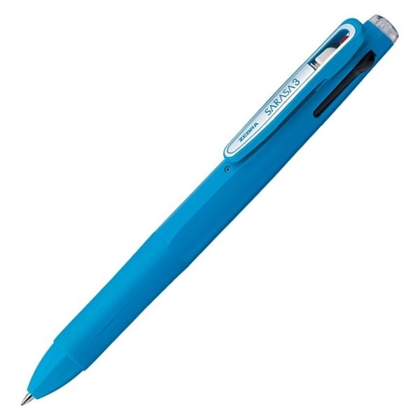 3色ボールペン サラサ3B 0.5mm ライトブルー軸 J3J2-LB ゼブラ
