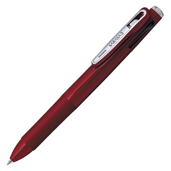 3色ボールペン サラサ3B 0.5mm レッド軸 J3J2-R ゼブラ - アスクル