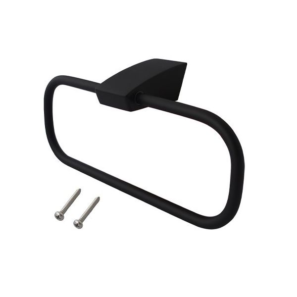 エスコ 200mm タオル掛け(マットブラック) EA638LE-174 1個（直送品）