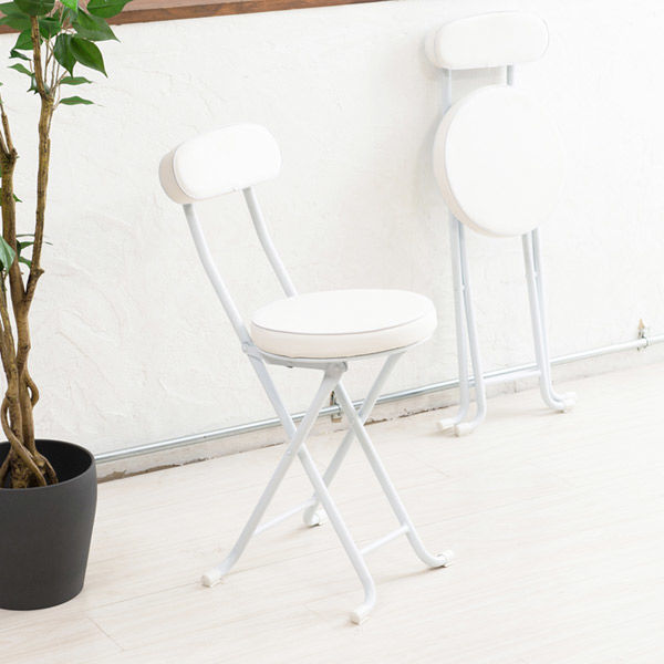 永井興産 NK-021 ベースチェア AWH（オールホワイト） NK-021AWH 1脚