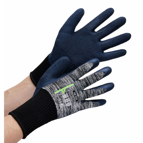 防寒 天然ゴム背抜き作業用手袋 DE-333 Lサイズ 1双 ウィード - アスクル
