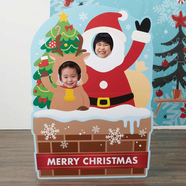 ストア・エキスプレス サンタ&トナカイ クリスマス顔出しパネル