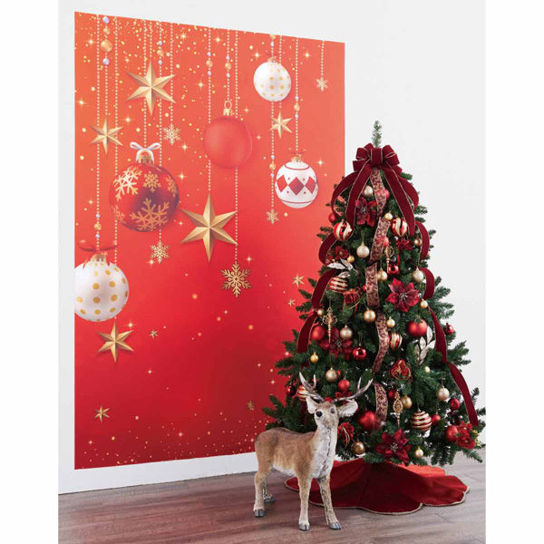 ストア・エキスプレス バックグラウンドシート オーナメントレッド