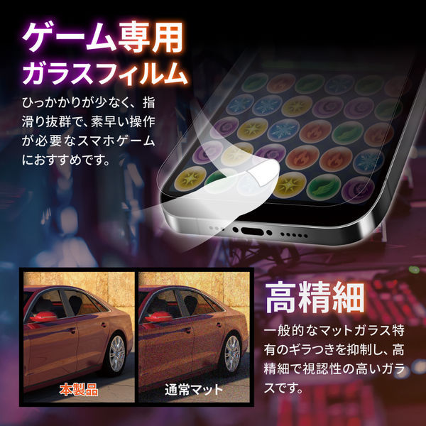 iPhone 14 Plus/13 Pro Max ガラスフィルム 全画面保護 ゲーム専用