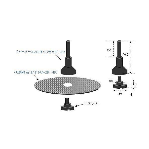 エスコ 75x1.6mm 切断砥石(10枚) EA819FA-3B 1箱(10枚)（直送品） gergana.siteforgestudio.com