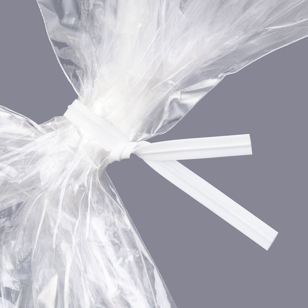 現場のチカラ ビニールタイ PE 白 4mm×10cm 1袋（1000本） オリジナル