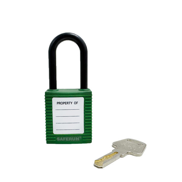 セーフラン安全用品 ロックアウト用絶縁パドロック (吊38mmタイプ