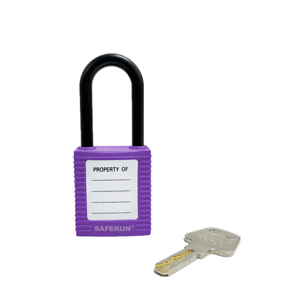 セーフラン安全用品 ロックアウト用絶縁パドロック (吊38mmタイプ