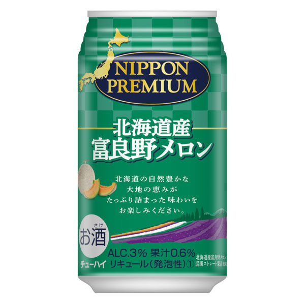 合同酒精 NIPPON PREMIUM 北海道産富良野メロンのチューハイ 350ml×24 596830 1ケース（直送品）