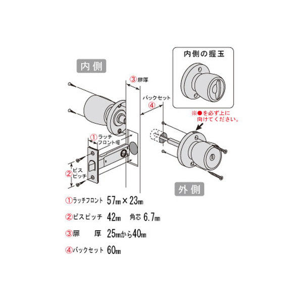 日中製作所 ニューロックパック 鍵3本付 NNP261ML 1個 - アスクル