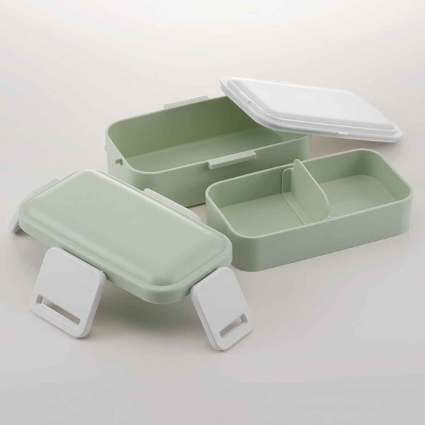 スケーター 弁当箱 2段 600ml 抗菌 ふわっと くすみカラー