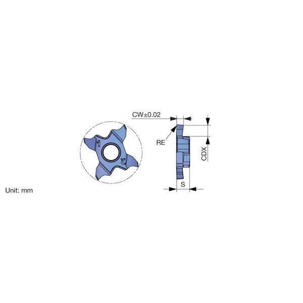 タンガロイ（Tungaloy） TCP18R/L TCP18R145-010:AH725 1セット（5個