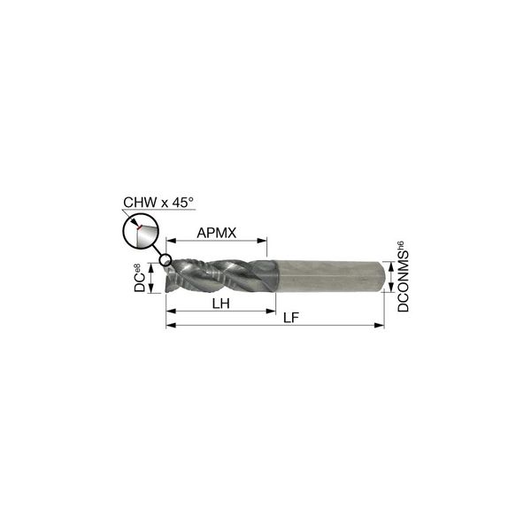 タンガロイ（Tungaloy） TECP-E4L TECP080E4L-18/26W08S63:AH725 1個