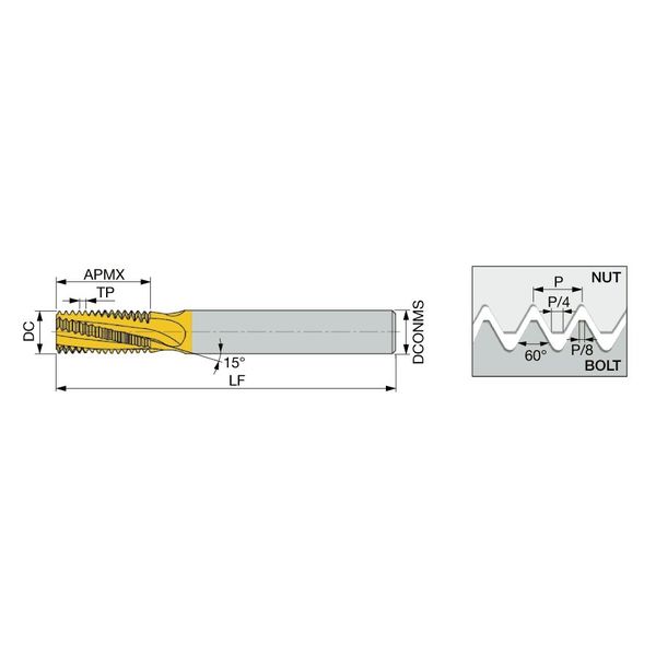 タンガロイ（Tungaloy） MTEC-UN MTEC0605C1424UN:AH725 1個（直送品