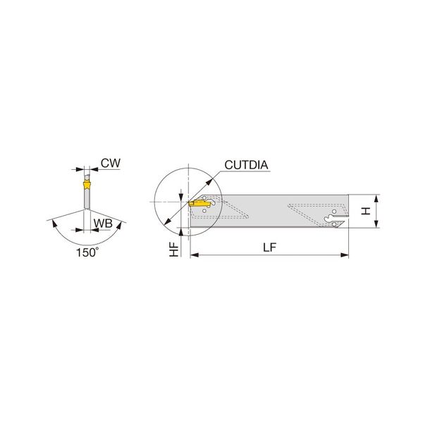 タンガロイ（Tungaloy） CGP-CHP CGP32-6D-CHP 1個（直送品） - アスクル