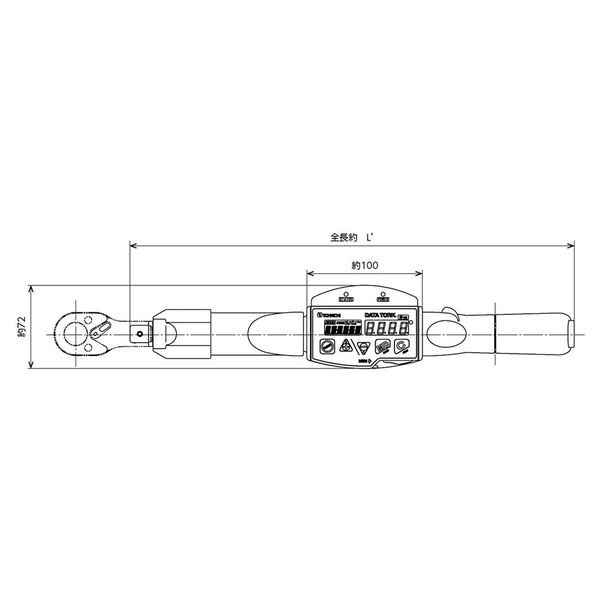 東日製作所 無線式データ伝送トルクレンチ CEM10N3X8D-WF 1台（直送品） - アスクル