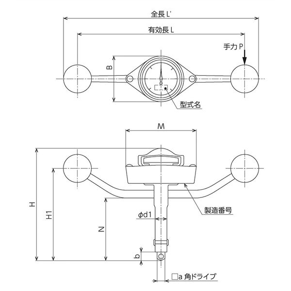 東日製作所 ダイヤル式トルクレンチ T23N2-S 1台（直送品）