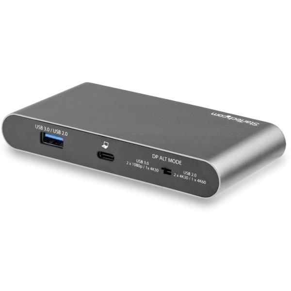 ドッキングステーション Type-C接続 HDMI×2 LAN×1 USB-A×２ USB-C×1（100W）USBハブ 1個 - アスクル