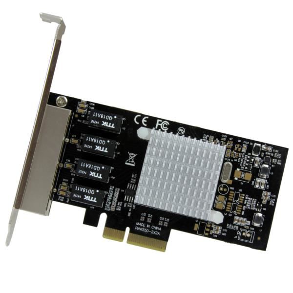 LANカード 4ポートGbE増設PCIe NIC Intel I350 ST4000SPEXI 1個