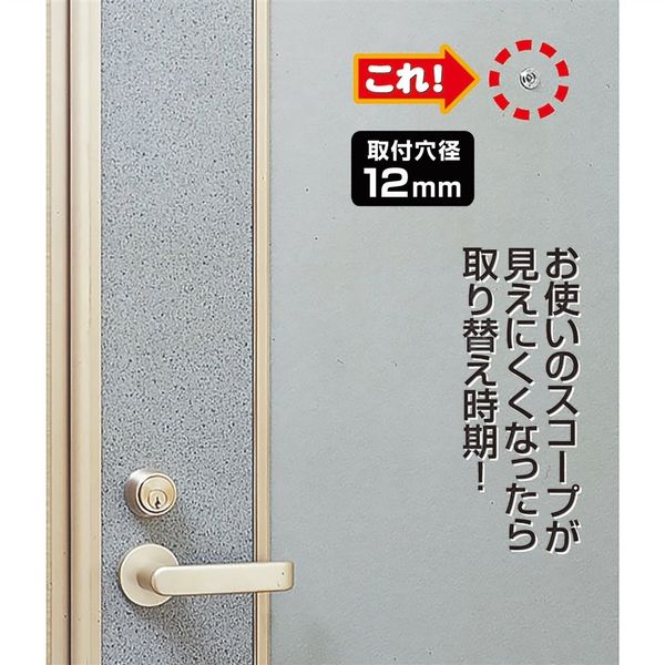 ノムラテック 取替用ドアスコープ 公団用 Nー1033 N-1033 1セット(2個)（直送品） - アスクル