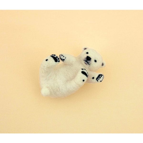 ハマナカ フェルト羊毛でつくるほのぼの動物 シロクマの赤ちゃん