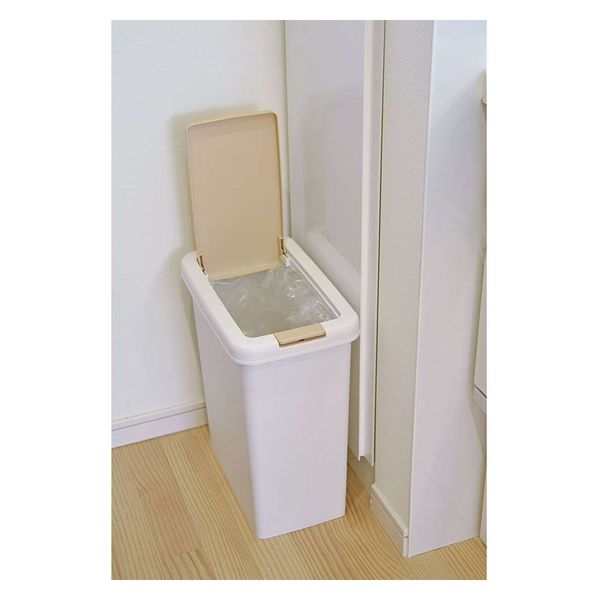 サンコープラスチック ゴミ箱 ふた付き スリムプッシュ 26.5L