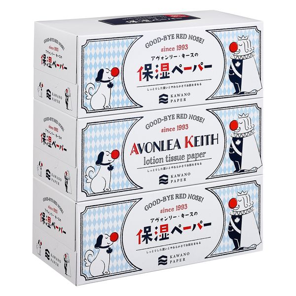 ティッシュペーパー アヴォンリーキース 200組 保湿ペーパー