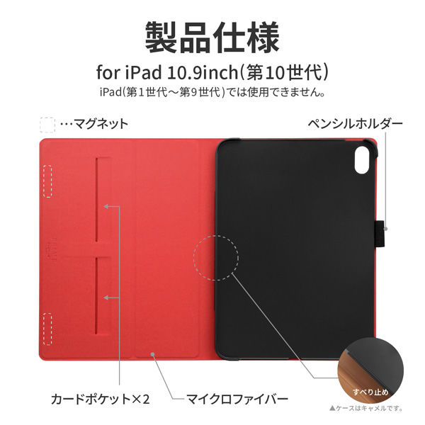 iPad 10.9インチ (第10世代)/iPad 11インチ (A16) 薄型PUレザー