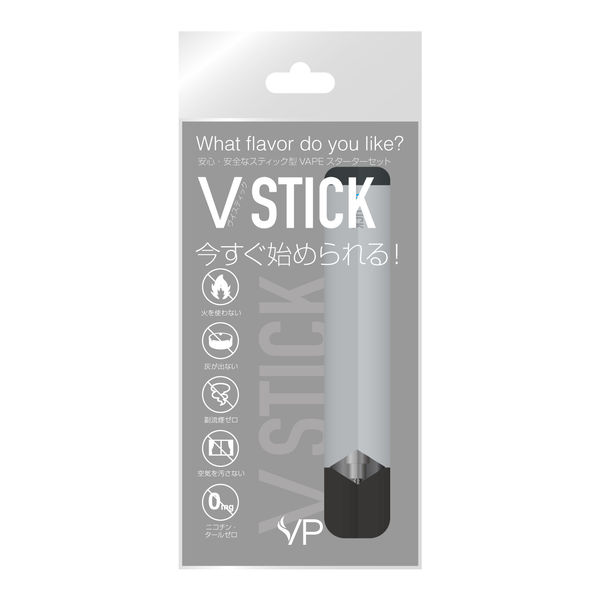 VPジャパン VSTICK ヴイスティック 電子タバコ スターターセット グレー SMV-60451 1個 - アスクル