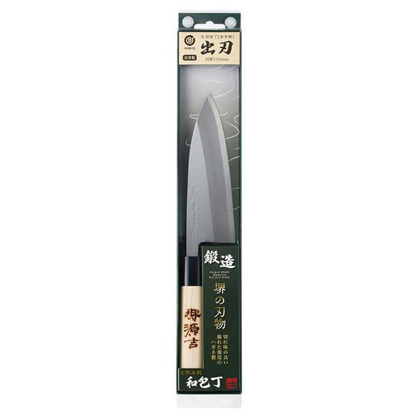 ベストコ 出刃包丁 鋼 150mm ハガネ 魚 日本製 MA-3701 堺源吉 和包丁 4988562001887 1個（直送品） - アスクル