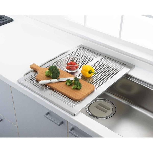 ヨシカワ 日本製 シンク下スライド収納 ステンレス 3点セットヨシカワ