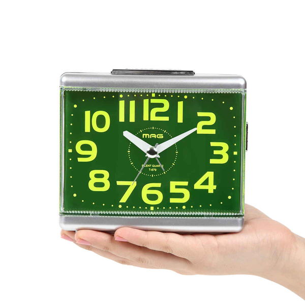 ノア精密 目覚まし時計 グッドモーニング2号 置き時計 ライト付き