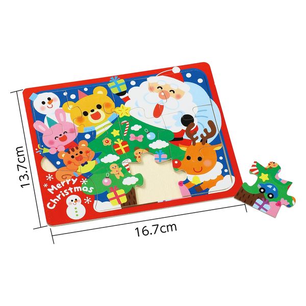 アーテック 木製クリスマスジグソーパズル クリスマスツリー
