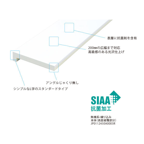 フクビ化学工業 UB枠 戸建住宅用UHタイプ 開戸UH-200 3方枠セット 抗菌