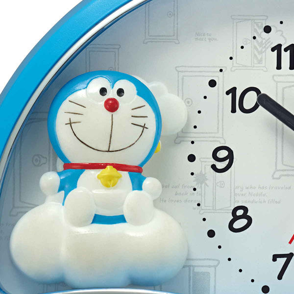 リズム 目覚まし時計 ドラえもん 339026 1個（直送品） - アスクル