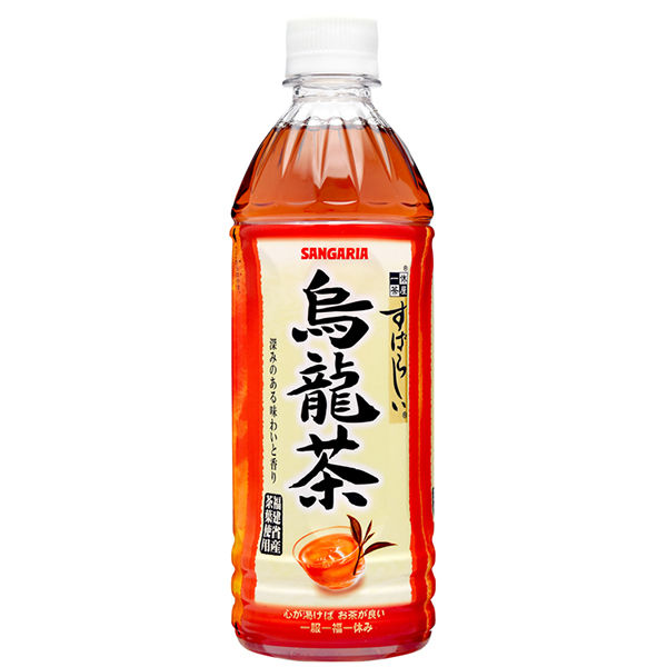 サンガリア すばらしい烏龍茶 500ml 1箱（24本入） アスクル