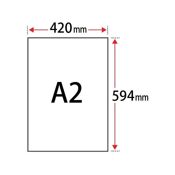 日本紙パルプ商事 スーパーファイン紙 0.12mm A2サイズ:500枚 000-0101