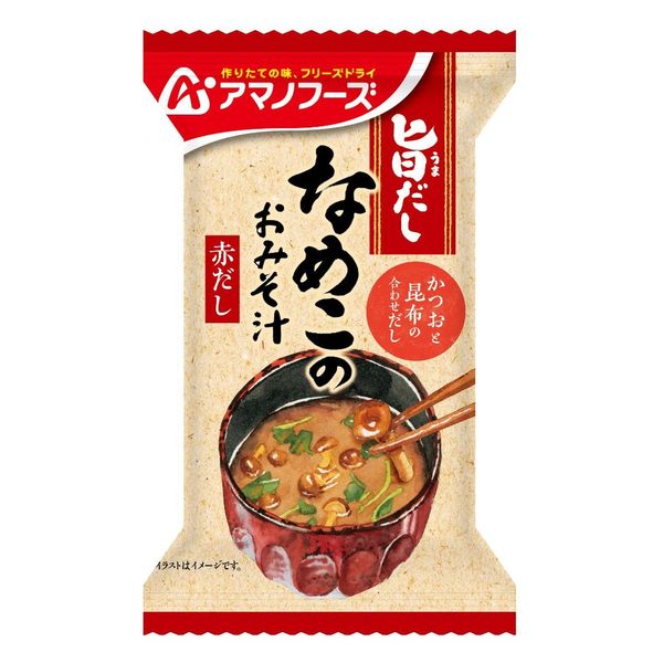 アサヒグループ食品 アマノフーズ 旨だし なめこのおみそ汁（赤